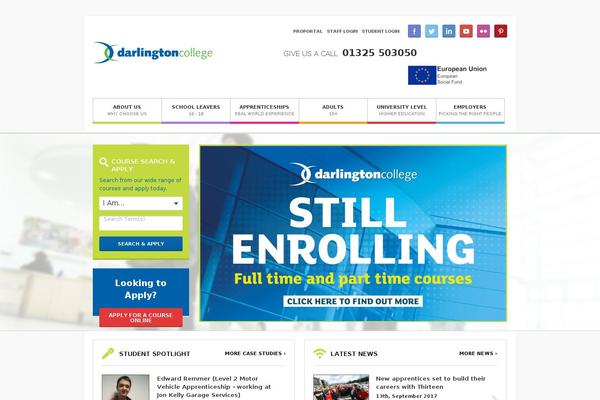 darlington.ac.uk site used Darlington