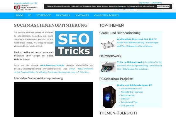 WordPress website example screenshot
