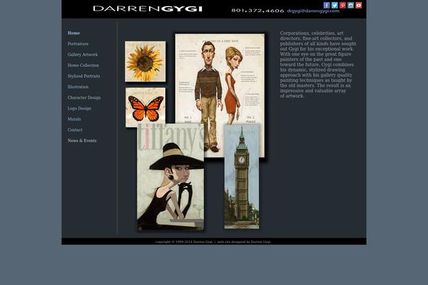 Artist theme site design template sample