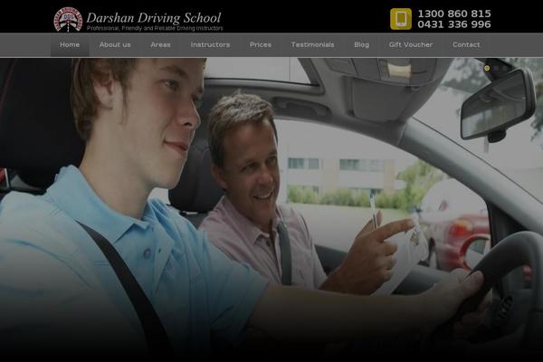 Driving-school theme site design template sample