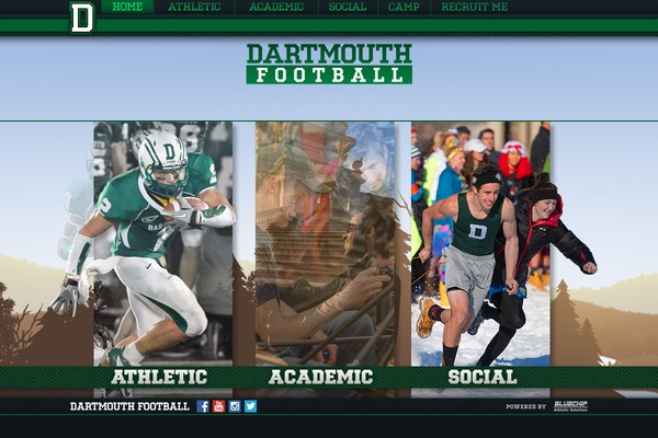 dartmouthcollegefootball.com site used Dartmouth