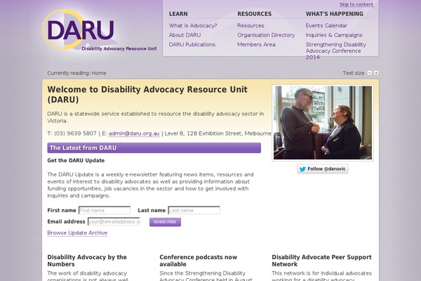 daru.org.au site used Daru