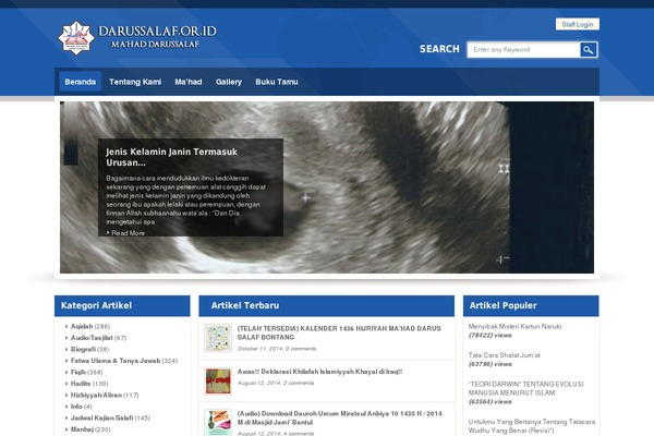 darussalaf.or.id site used Majalahpro-child