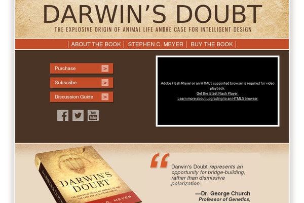 darwinsdoubt.com site used Darwinsdoubt