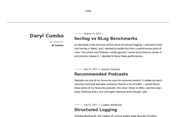 darylcumbo.com site used Daryl