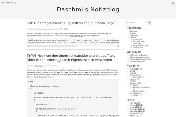 daschmi.de site used Daschmi.de