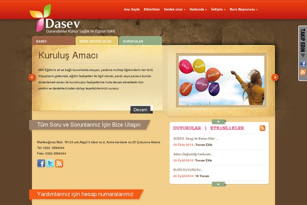 dasev.org.tr site used eBusiness