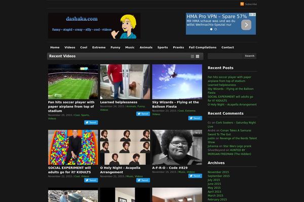 dashaka.com site used Videozoom