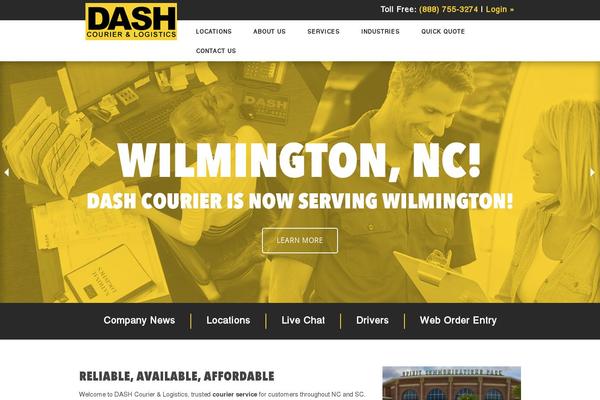 dashcourier.com site used Dash-courier
