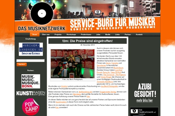 WordPress website example screenshot