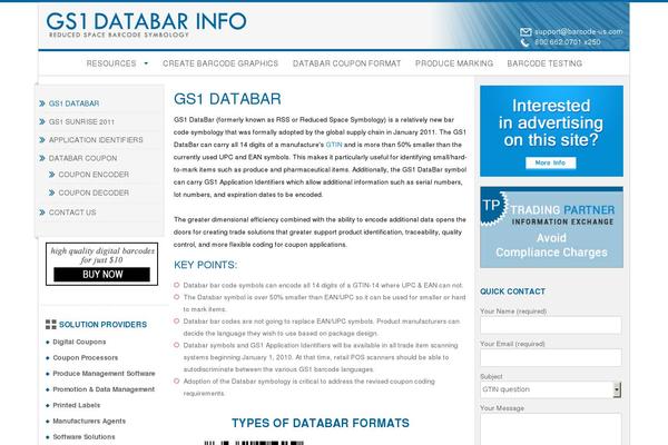databar-barcode.info site used Gintinfo