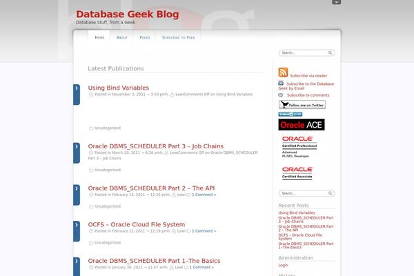 database-geek.com site used dfBlog