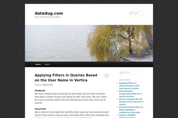 Twenty Eleven theme site design template sample