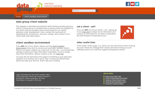 Site using Datagroup-sandbox-notice plugin