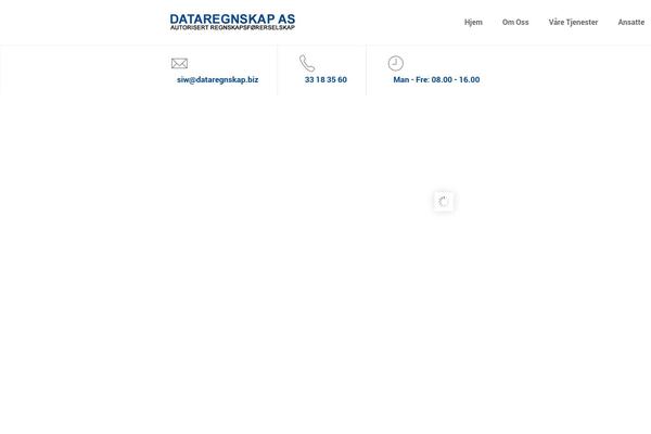 dataregnskap.biz site used Financebank