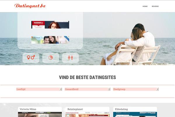 Dating theme site design template sample