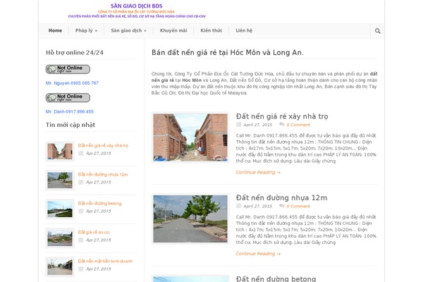 WordPress website example screenshot