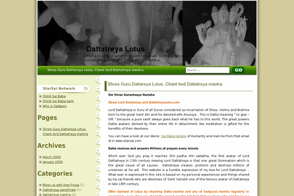 dattatreyalotus.com site used Leaves