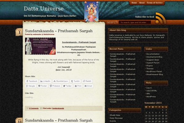 dattauniverse.com site used Soulvision