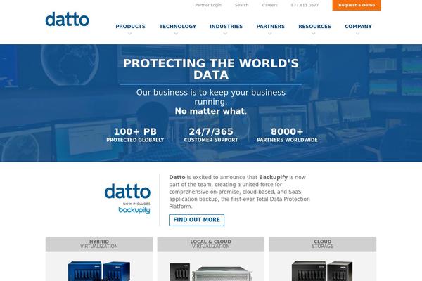 dattobackup.ca site used Datto