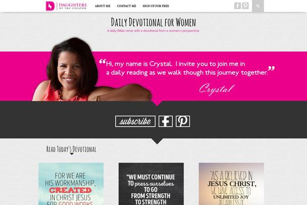 daughtersofthecreator.com site used Braxton-child-theme