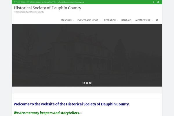 dauphincountyhistory.org site used AccessPress Pro