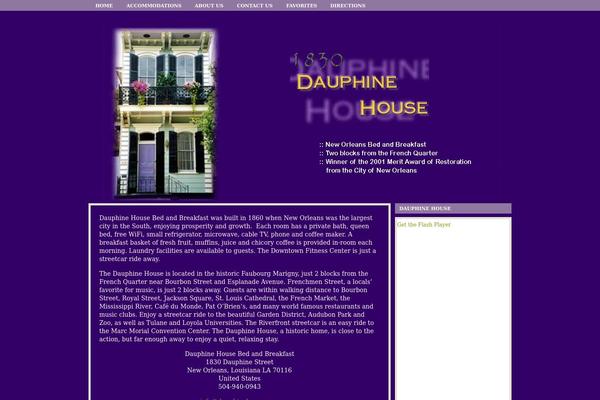 dauphinehouse.com site used Themepod