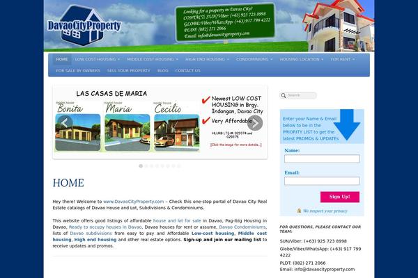 PageLines theme site design template sample