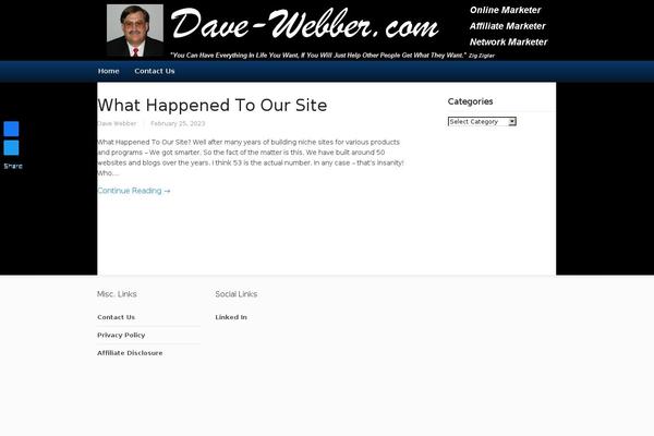 dave-webber.com site used OptimizePress theme