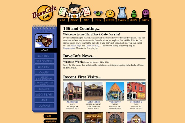 davecafe.com site used Davecafe