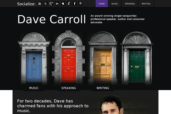 davecarrollmusic theme websites examples