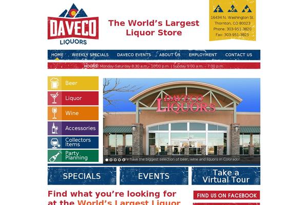 daveco-liquors.com site used Daveco-custom