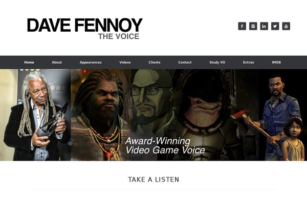 Vantage theme site design template sample