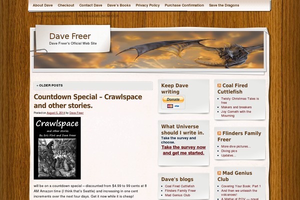 davefreer.com site used Adventure Journal