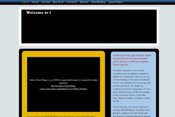 Dave theme site design template sample