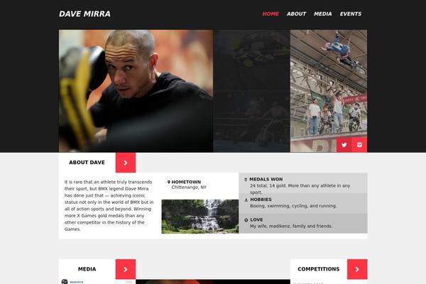 davemirra.com site used Rounded