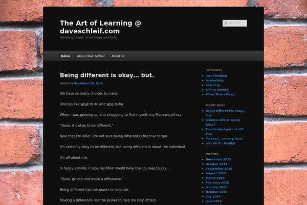 WordPress website example screenshot