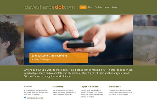 davesharpe.com site used Davesharpedotcom2016