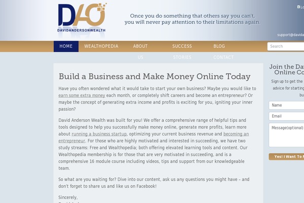 davidandersonwealth.com site used Enterprise