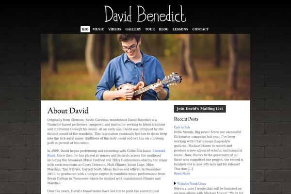Benedict theme site design template sample