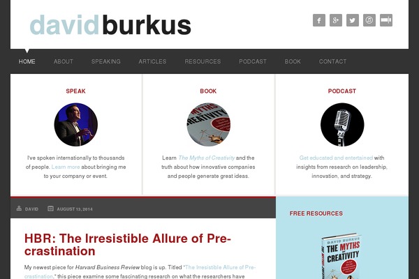 davidburkus.com site used Davidburkus