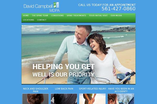 Campbell theme site design template sample