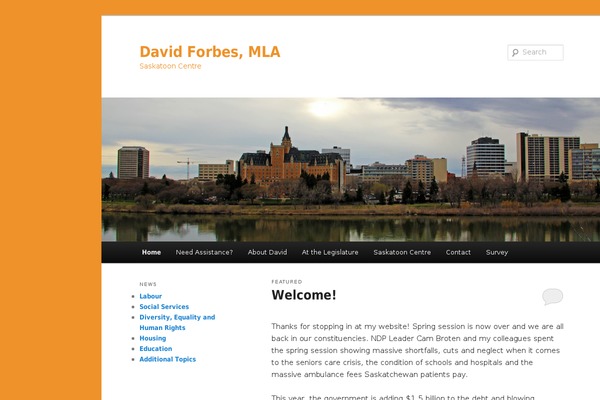 WordPress website example screenshot