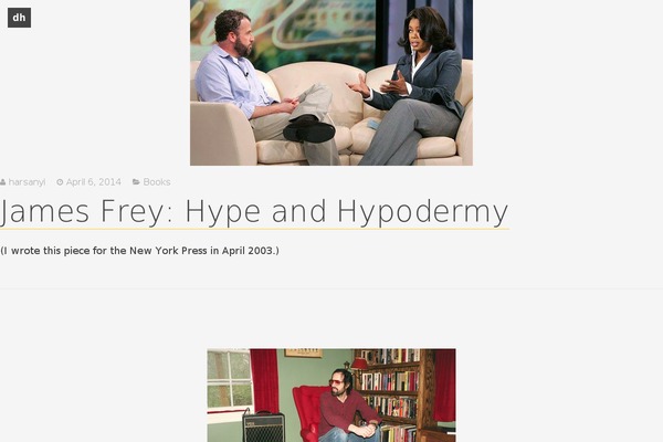 davidharsanyi.com site used Undistracted-zen