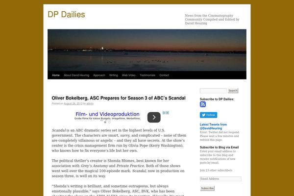 Twenty Ten theme site design template sample