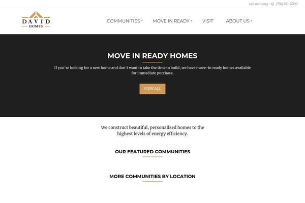 MyHome theme site design template sample