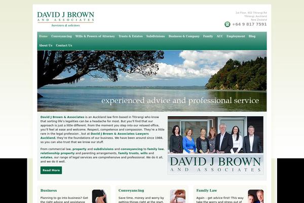 davidjbrown.co.nz site used David-brown