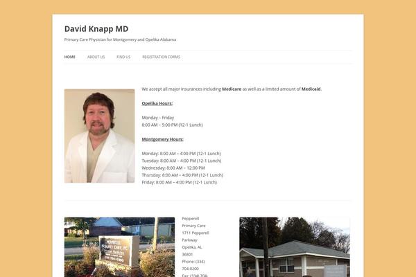Twenty Twelve theme site design template sample