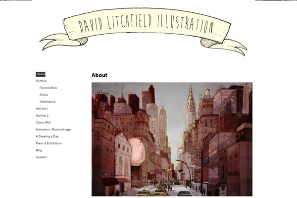 davidlitchfieldillustration.com site used Litchfield_theme