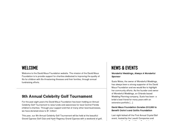 davidmausfoundation.org site used Dmf